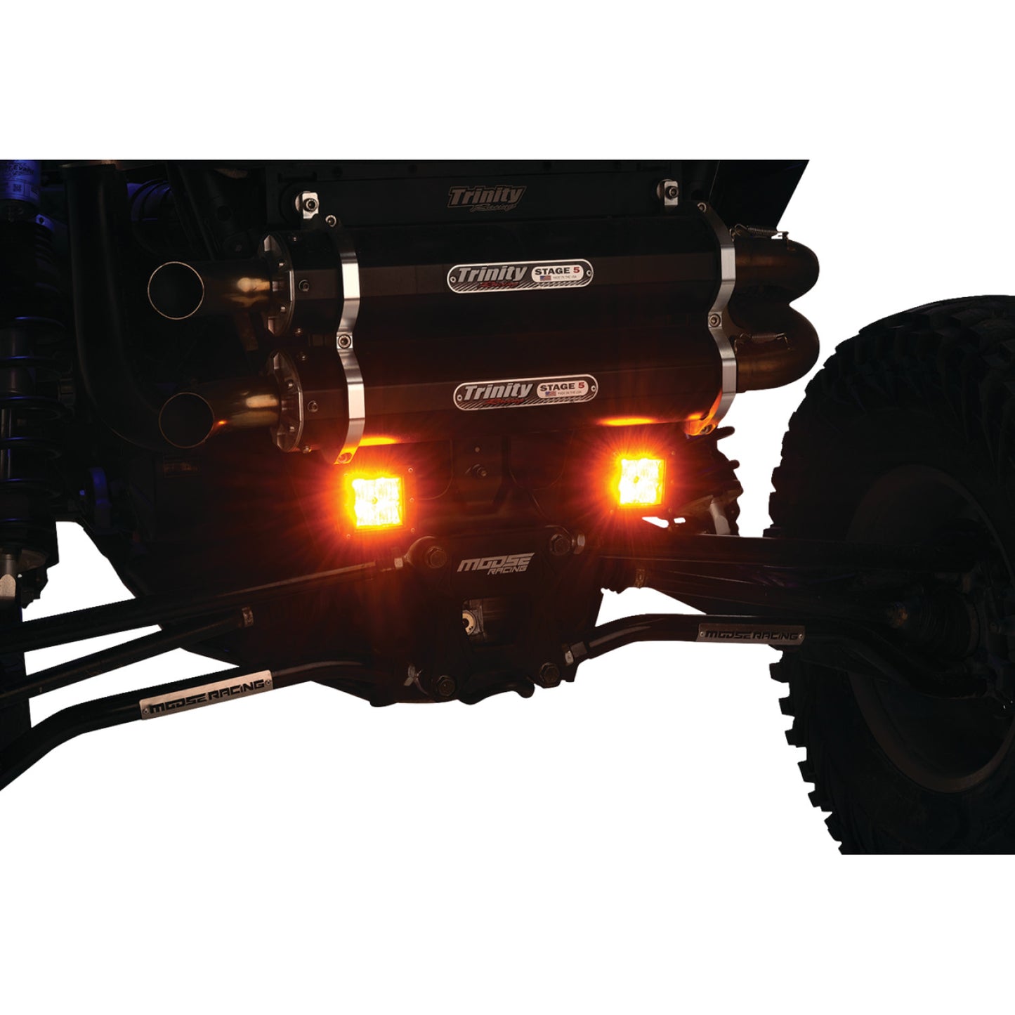 Moose Offroad 3" LED Light Pod - Amber MSE-LPKITA | Headlight Group