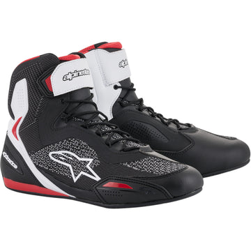 ALPINESTARS Faster-3 Rideknit? Shoes - Black/White/Red - US 7 2510319123-7