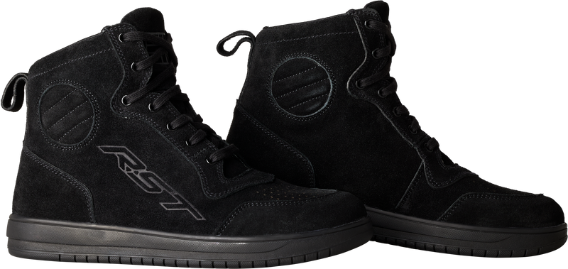 RST Hitop Moto Sneaker CE Suede Boot - Black - US 10