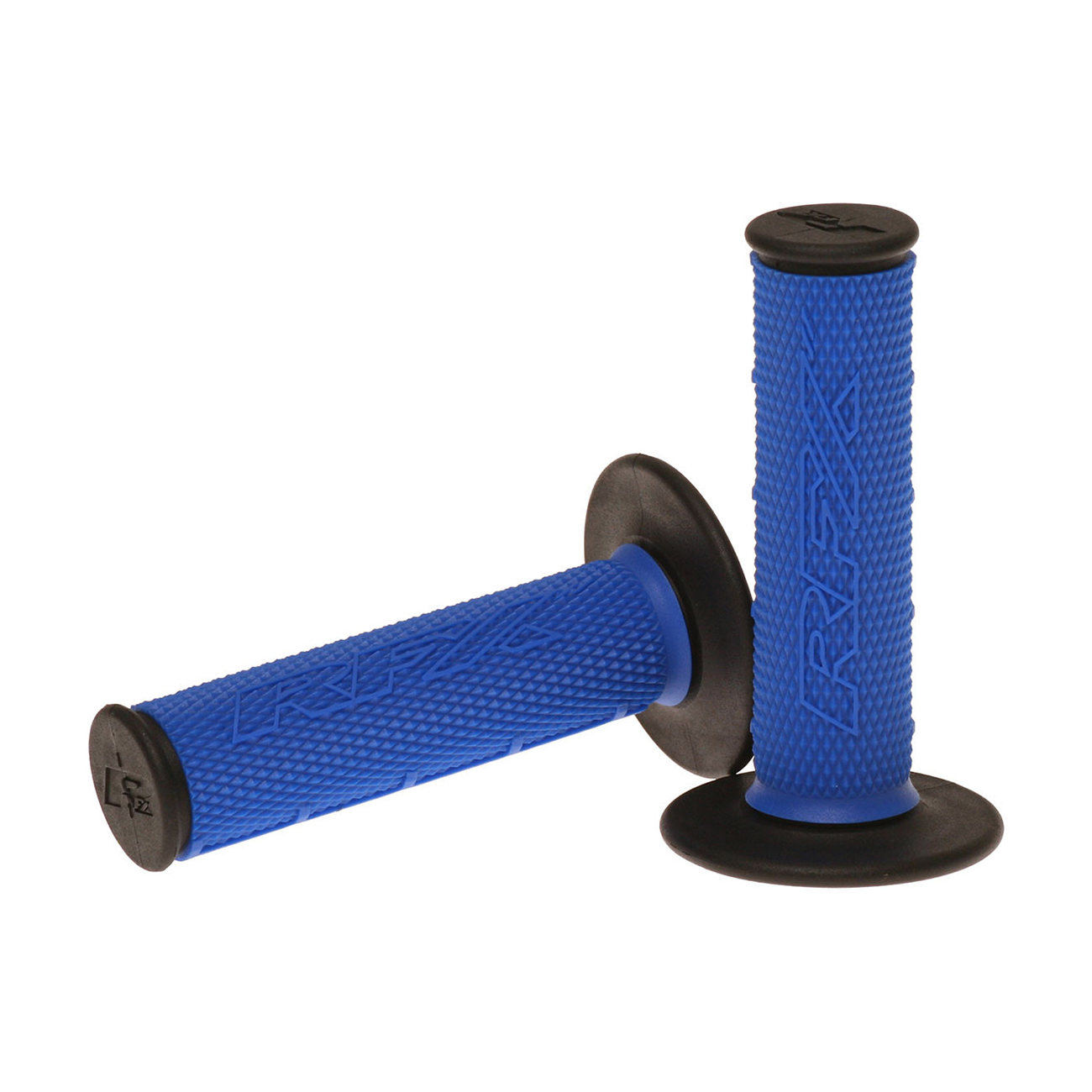 Dual Compound Grips Blue With Black Ends