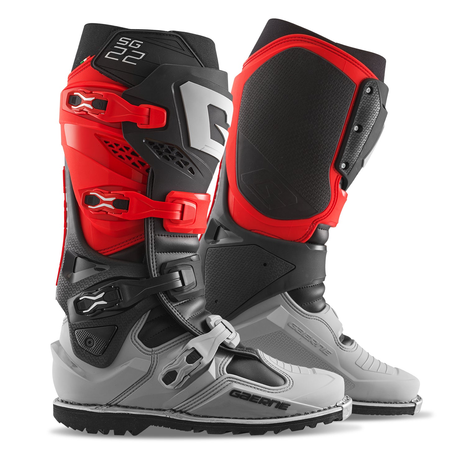 Sg22 Gore Tex Enduro Le Boots Red/Black/Grey Sz 13