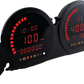 4 Piece Red Led Gauges `14 22 Flht Flhx Fltr