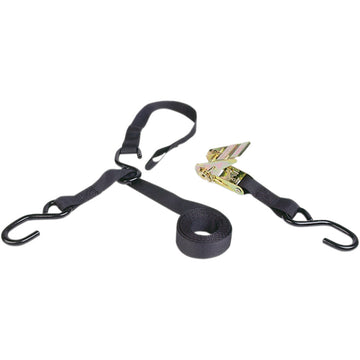 AIRHEAD SPORTS GROUP Triple Hook Ratchet Tie-Down - 4" x 8' - Black TDR-38