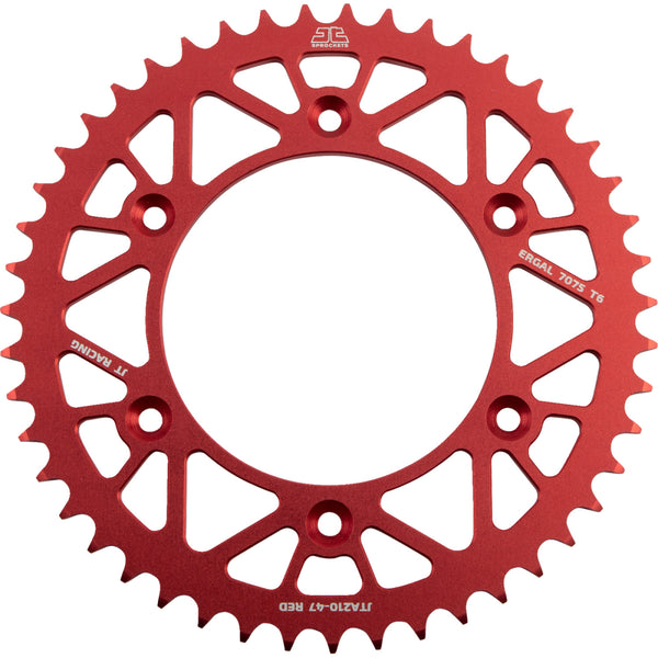 JT Sprockets Rear Sprocket - Honda - Red - 47 Tooth JTA210.47RED