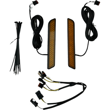 Custom Dynamics LED Fork Reflector - Amber CD-FORK-LRST-AB