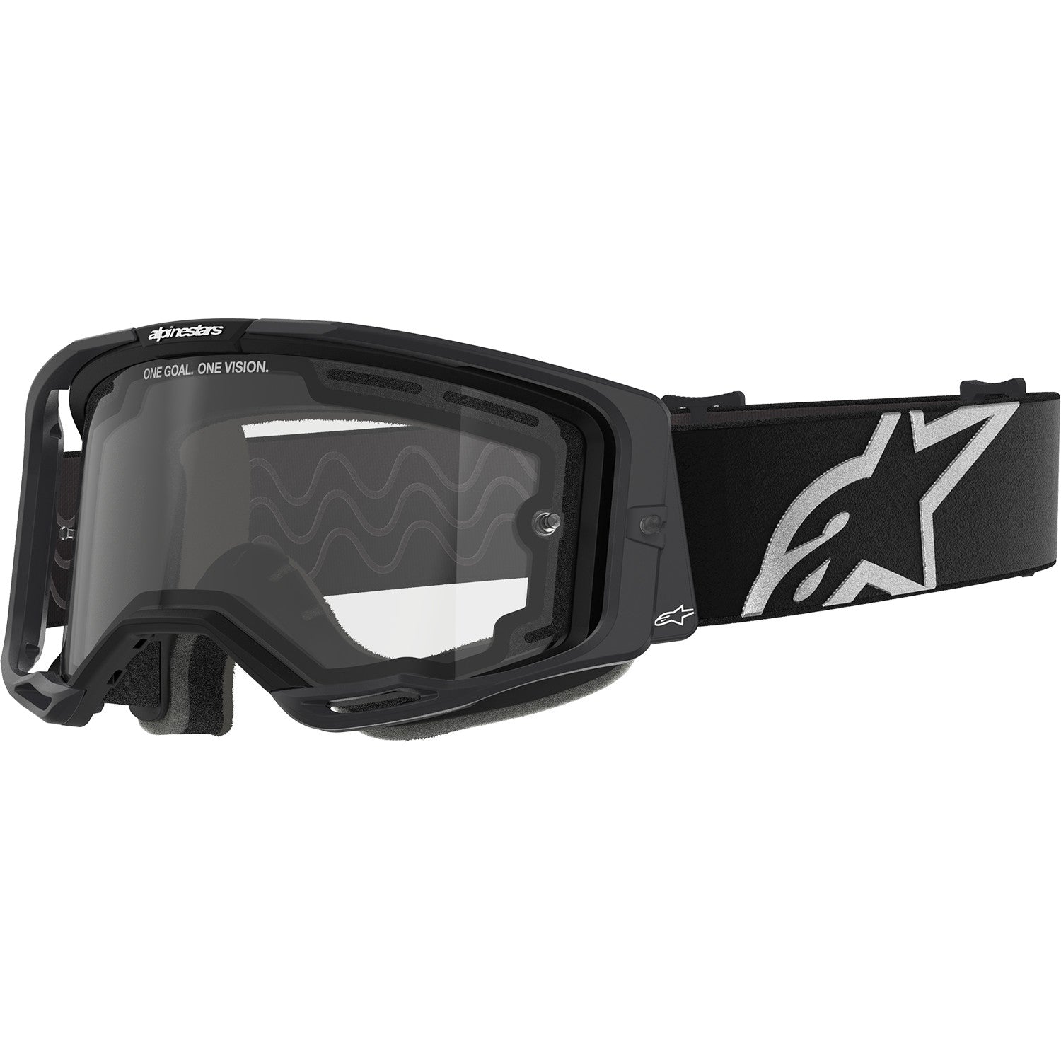 Alpinestars Vision 8 Goggle - Corp - Black - Clear 5100825-1425 | Goggles 