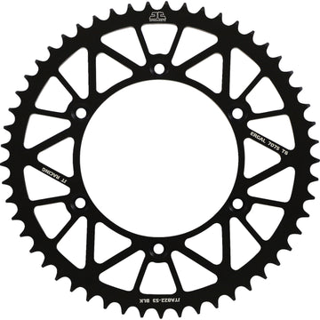 JT SPROCKETS Rear Sprocket - 520 - Black - 53 Tooth JTA822.53BLK by JT Rear Sprockets   Aluminum/Alloy