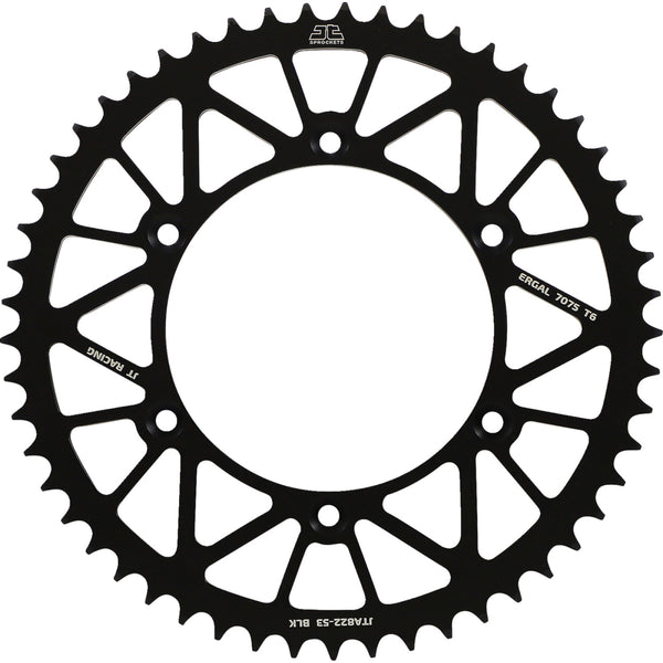 JT Sprockets Rear Sprocket - 520 - Black - 53 Tooth JTA822.53BLK