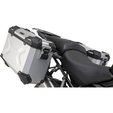 SW-Motech TRAX ADV Aluminum Case System - Silver - Triumph Tiger/Tiger Explorer 1200 '12-'21 KFT.11.483.70101/S | Luggage Group