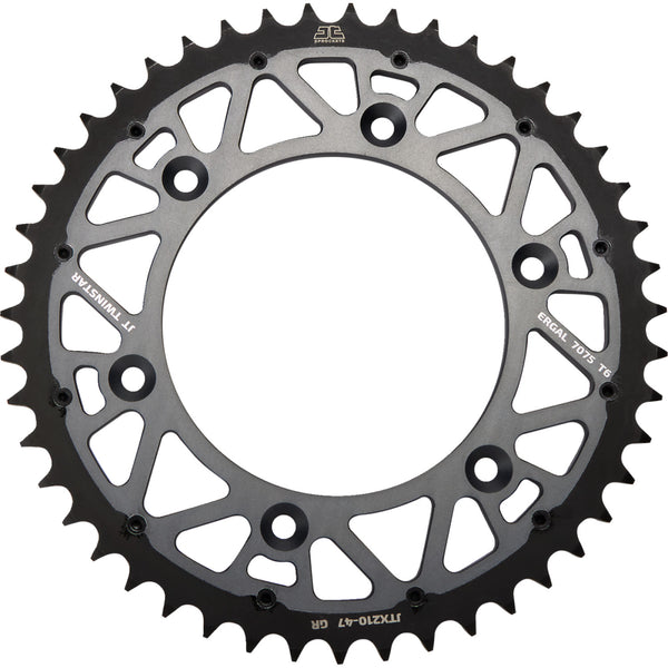 JT Sprockets Steel Rear Sprocket - Graphite - 47 Tooth JTX210.47GR