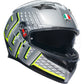 AGV K3 Helmet - Fortify - Gray/Black/Yellow Fluo - 2XL 21183810040112X | Street Full Face Adult Helmet