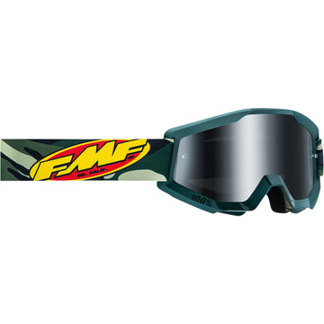 FMF PowerCore Goggles - Assault - Camo - Silver Mirror F-50051-00001