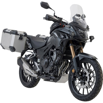 SW-Motech TRAX ADV Aluminum Case System - Silver - Honda CB/CBR/NX 500 '13-'24 KFT.01.400.70101/S | Luggage Group