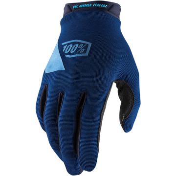 100% Ridecamp Gloves Navy/Slate Blue LG by 100%