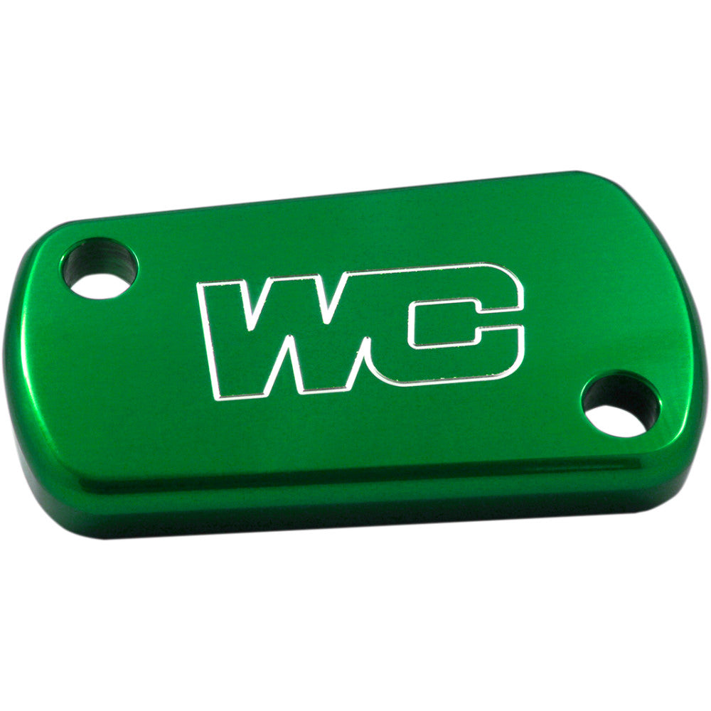 WORKS CONNECTION Rear Billet Brake Cover - Green - Kawasaki/Suzuki 21-618