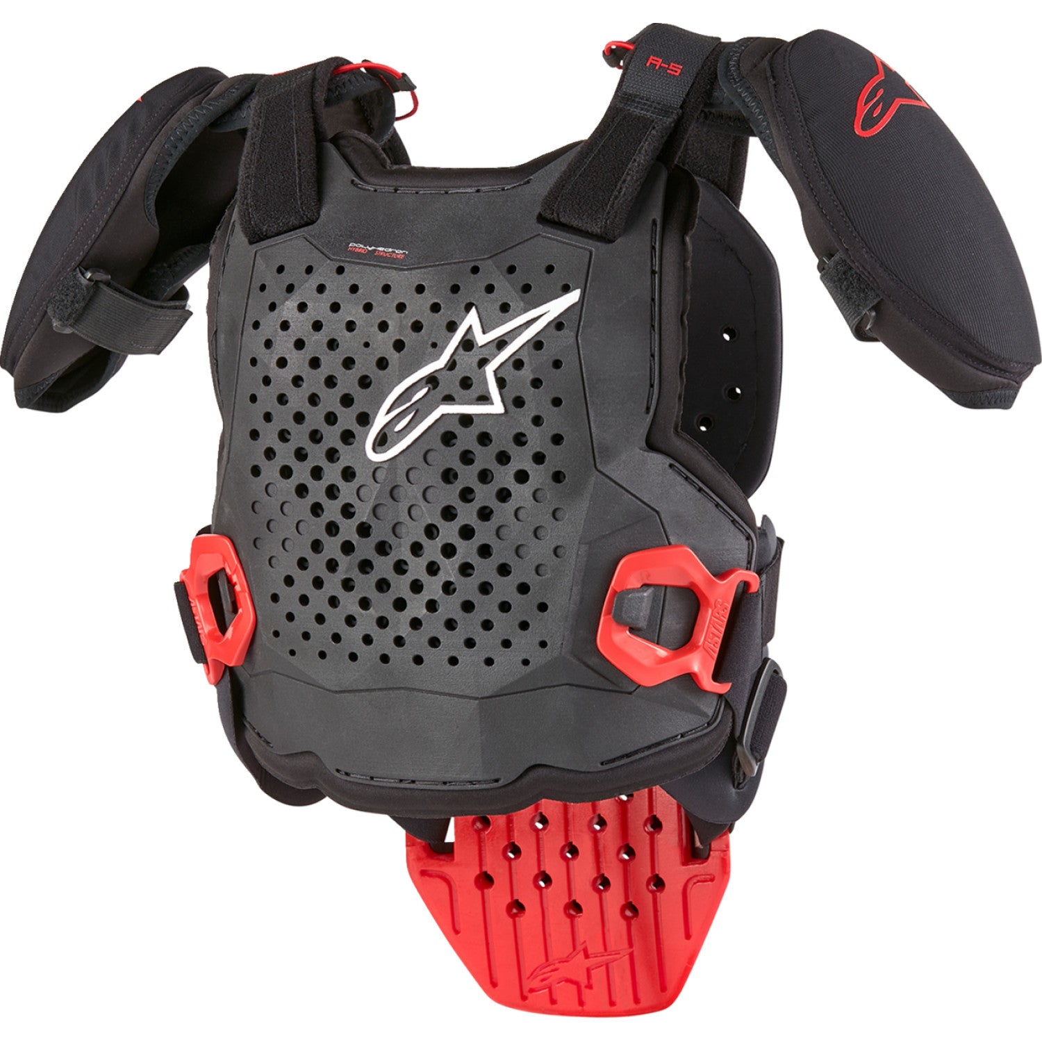 ALPINESTARS Youth A5 S v2 Chest Guard - Black/White/Red - S/M 6740224-123-S/M