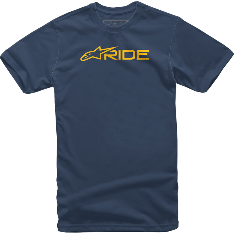 ALPINESTARS Ride 3.0 T-Shirt - Navy/Gold - 2XL 12327220070592X