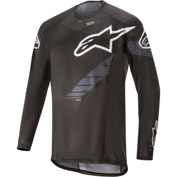 ALPINESTARS Techstar Long-Sleeve Jersey - Black/Gray - Small 1760220-104-SM