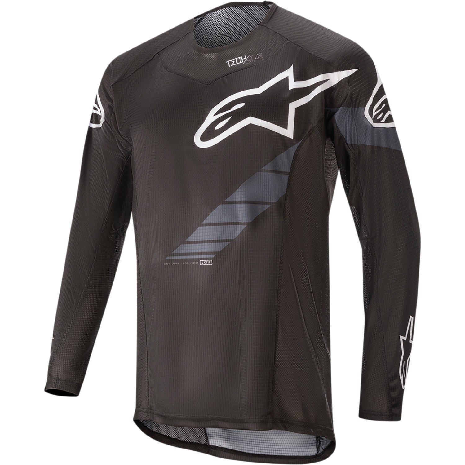 ALPINESTARS Techstar Long-Sleeve Jersey - Black/Gray - 2XL 1760220-104-2X