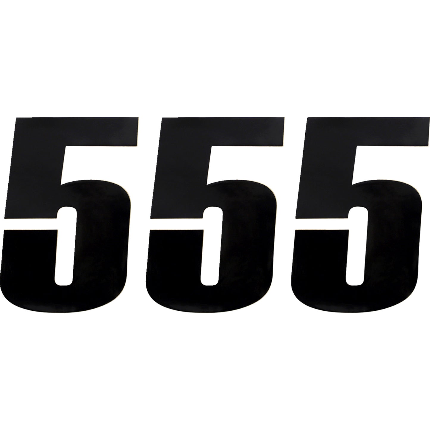 Moose Racing Race Number 5 - Black - 6" 80115