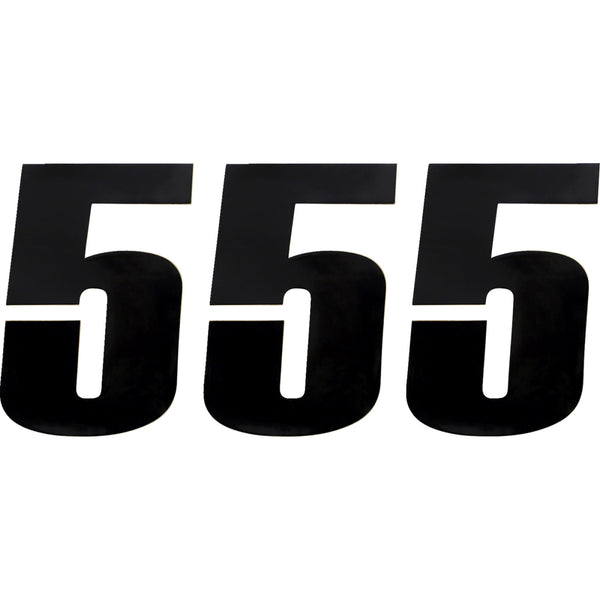 Moose Racing Race Number 5 - Black - 6