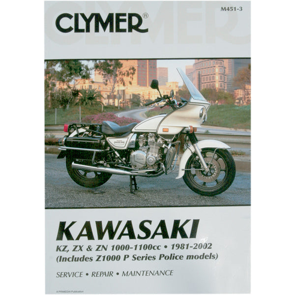 Clymer Manual - Kawasaki - KZ, ZX, & ZN 1000-1100 CM4513