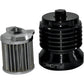 PC RACING Flo? "Spin-On" Oil Filter - Black Anodized - Aprilia/BMW/Buell/H-D/Moto Guzzi/Yamaha PCS4B
