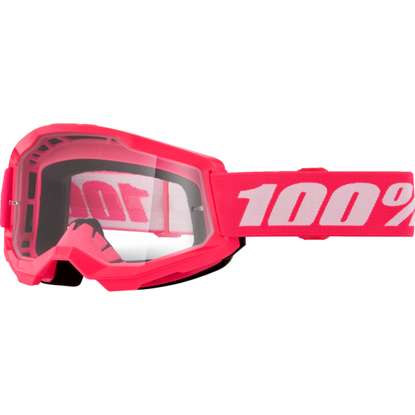 100% Strata 2 Pink/Clear Lens Goggles