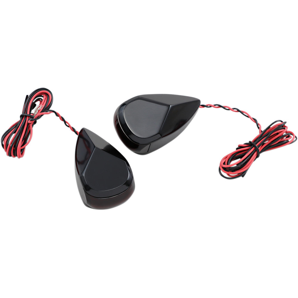 ALLOY ART Turn Signal - Black - Red/Red MRL-3B