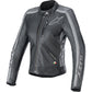 ALPINESTARS Stella Dyno Leather Jacket - Black Tar Gray/Dark Gray - XS 3113924-1296-XS