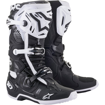 ALPINESTARS Tech 10 Boots - Black/White - US 12 2010020-12-12