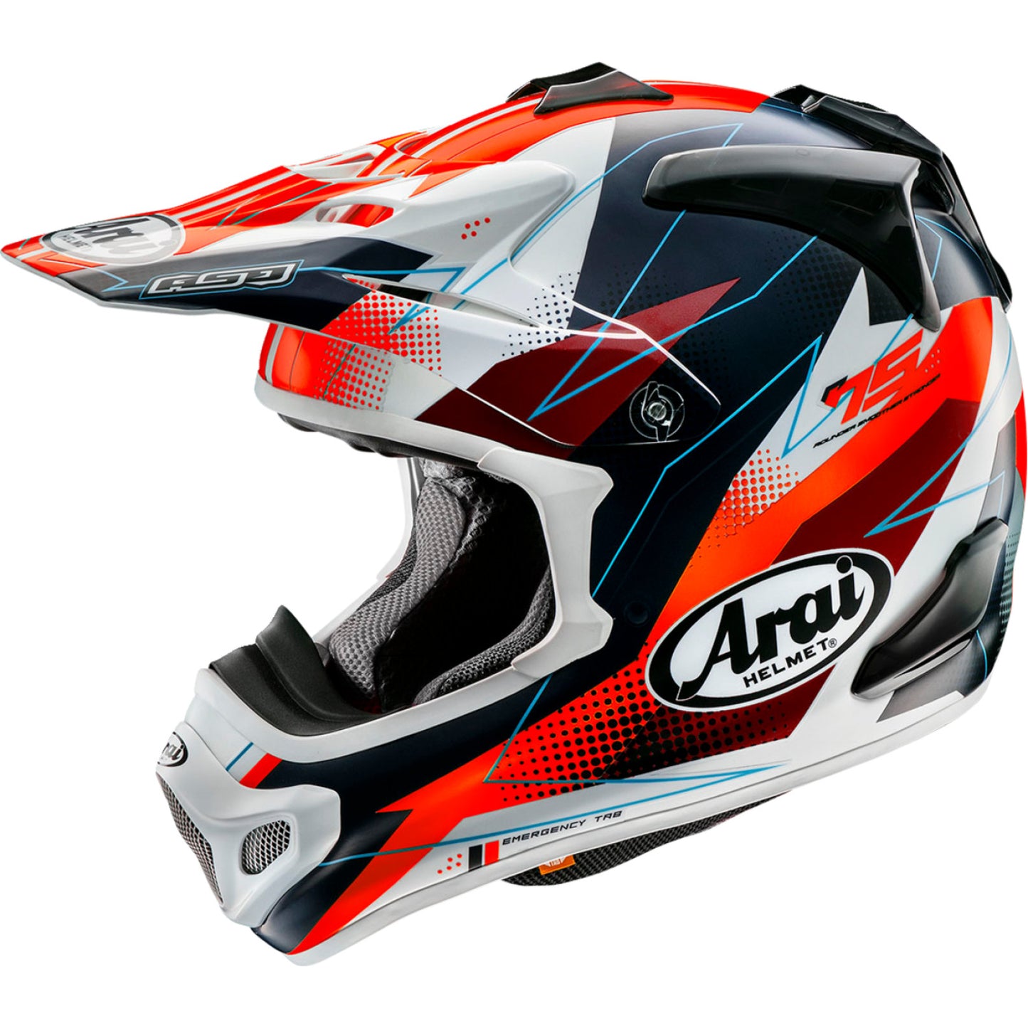 ARAI HELMETS VX-Pro4 Helmet - Resolute - Red - XS 0110-8477 by Arai Helmets Offroad Full Face 1 Pc Adult Helmet
