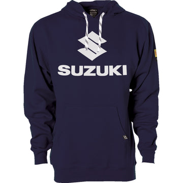 FACTORY EFFEX Suzuki Vertical Pullover Hoodie - Navy - Large 26-88404