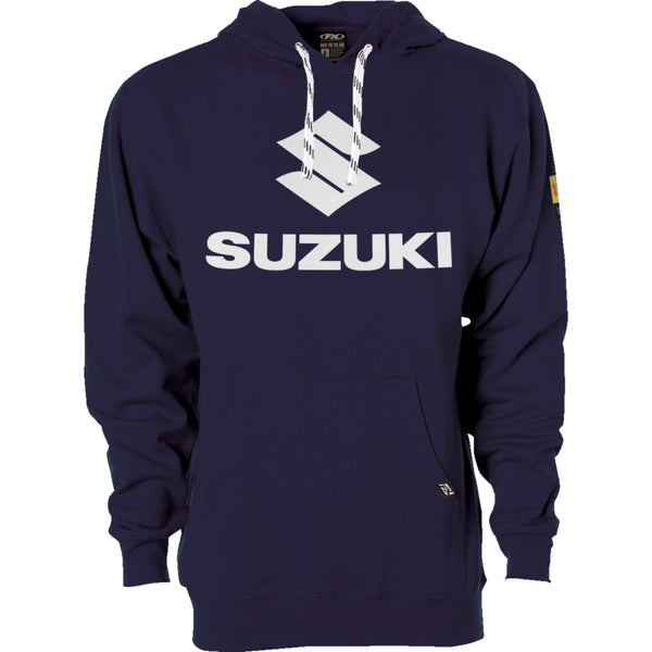 Factory Effex Suzuki Vertical Pullover Hoodie - Navy - XL 26-88406