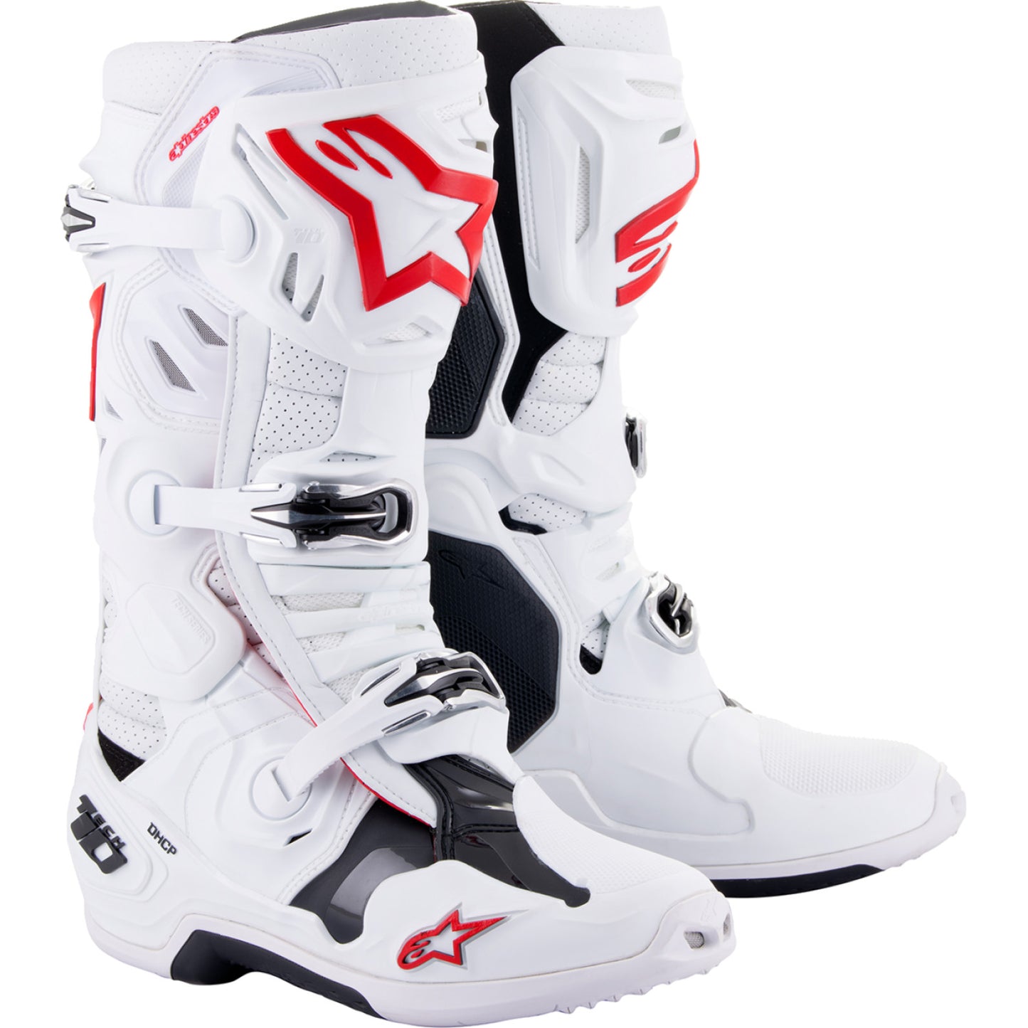 ALPINESTARS Tech 10 Supervented Boots - White/Red - US 7 2010520-2230-7