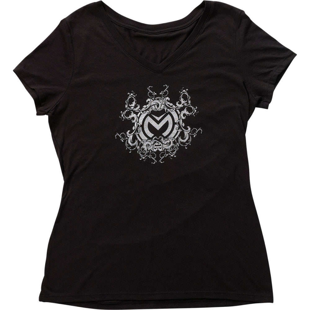 MOOSE OFFROAD Women's Filigree T-Shirt - Black - Small 3031-4024