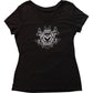 MOOSE OFFROAD Women's Filigree T-Shirt - Black - Large 3031-4026