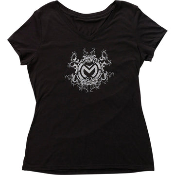 MOOSE OFFROAD Women's Filigree T-Shirt - Black - Large 3031-4026