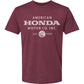 Honda Apparel Honda Motor Company T-Shirt - Maroon - XL NP21S-M3022-XL | T Shirts Mens