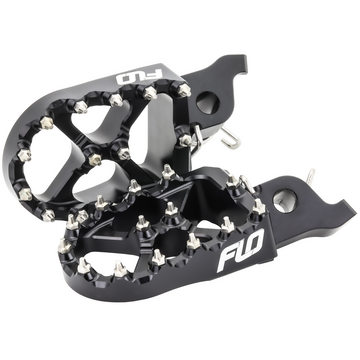 Flo Motorsports Foot Peg Black Hon FPEG-798BLK