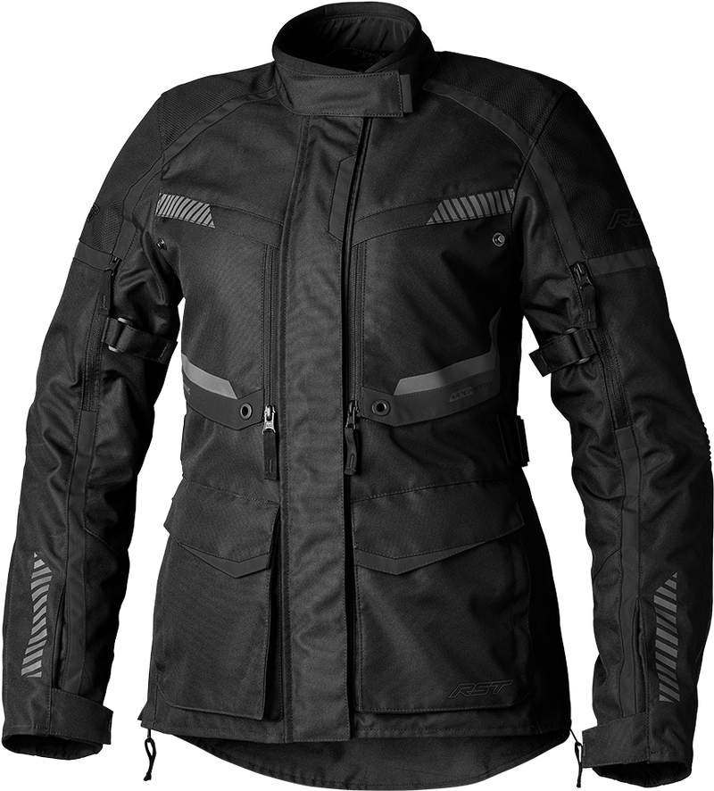 RST Women's Maverick Evo CE Textile Jacket - Black/Black - XL
