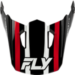 FLY Racing Kinetic Sync Helmet Visor - Black / Red / White