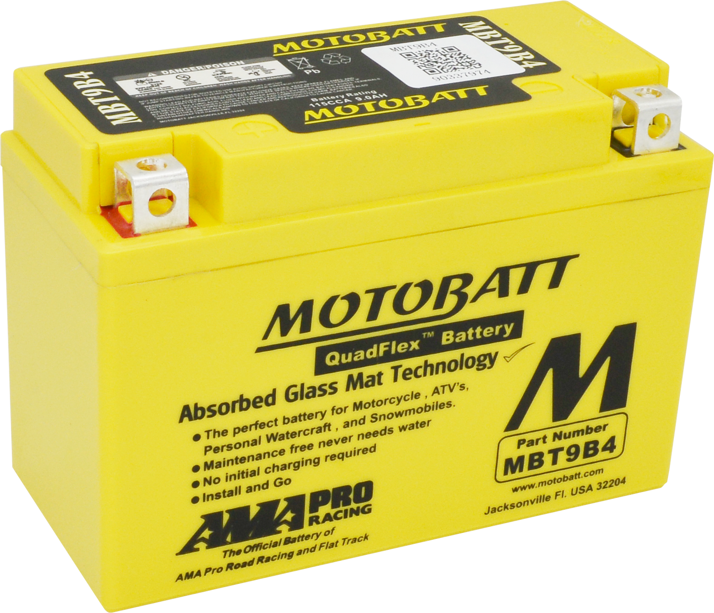 Battery Mbt9b4 Sealed Factory Activated