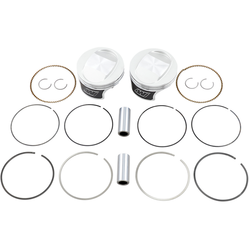 Wiseco Tracker* Series Piston Kit - 3.875" - 88 Cubic Inch Bored to 95 Cubic Inch - Standard - Twin Cam K0208PS