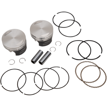 WISECO Tracker* Series Piston Kit - 3.518" - 1340 cc 80 Cubic Inch - +0.020" - Evolution K0215P2