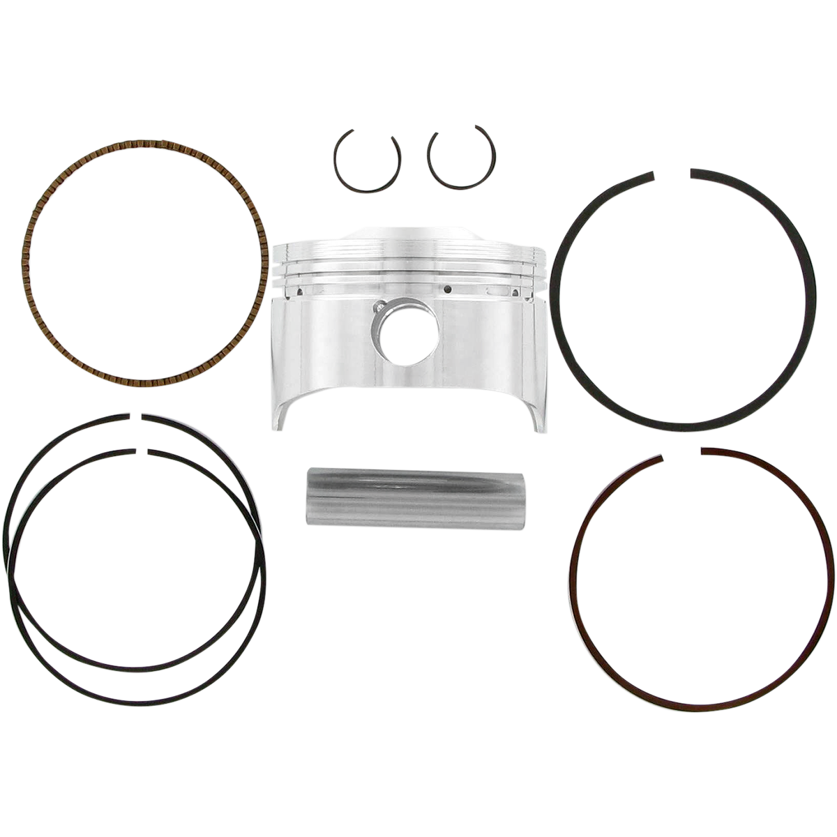 WISECO Piston Kit - 75.50 mm - Honda 4574M07550