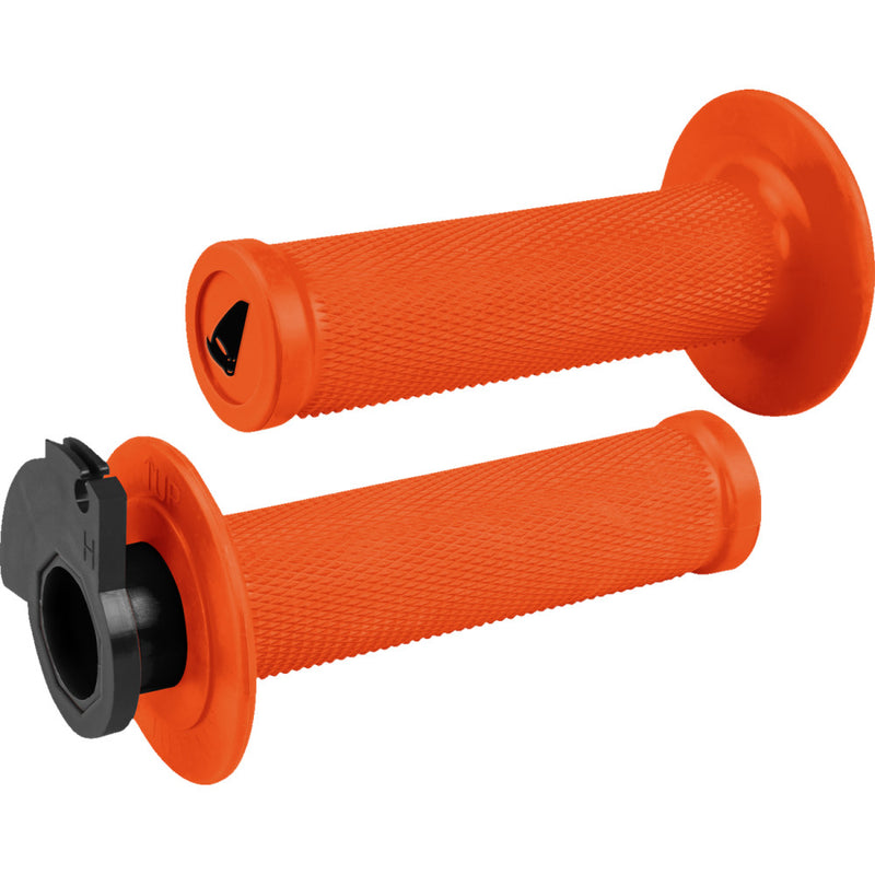 UFO Lock-On Grip Orange for dirt bikes