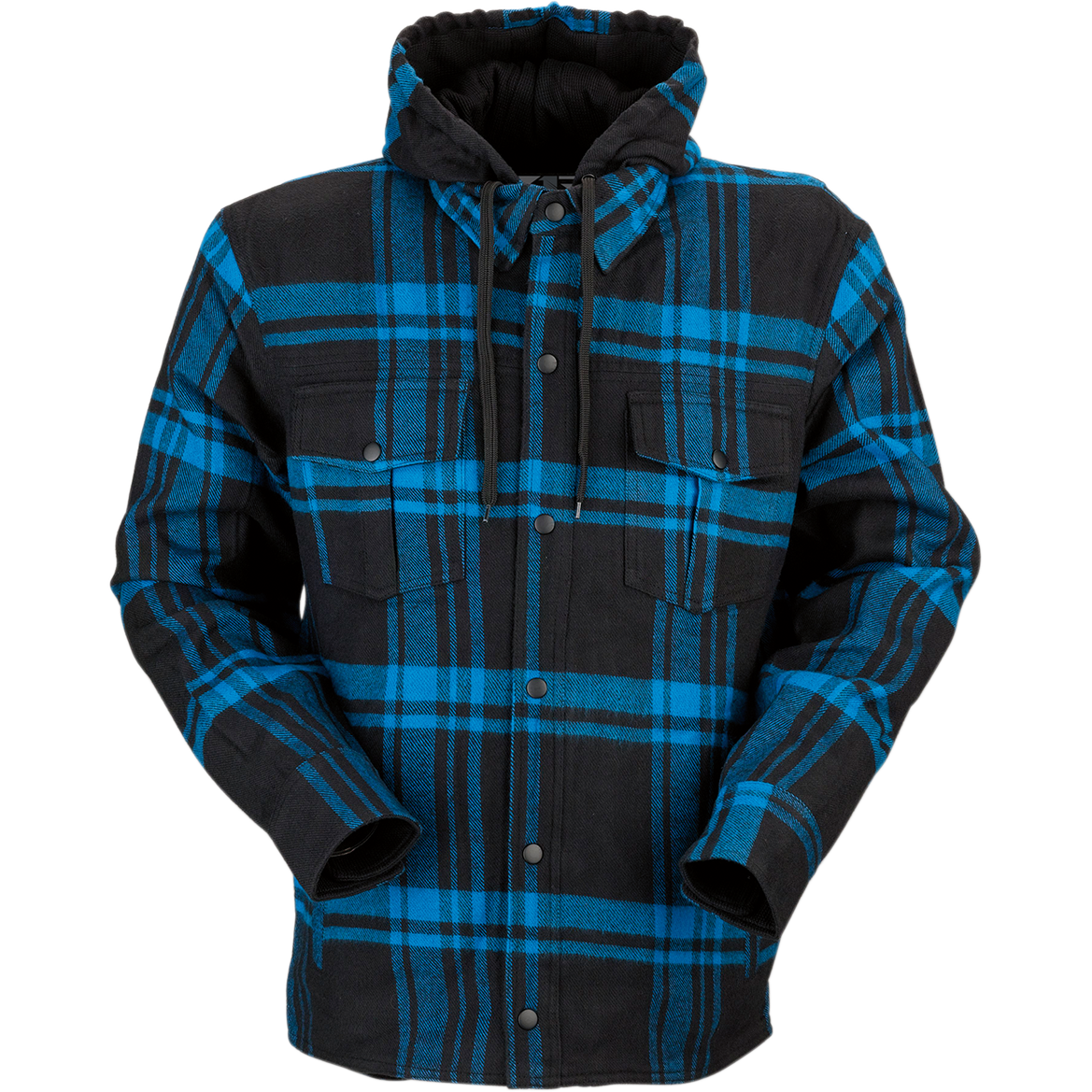 Z1R Timber Flannel Shirt - Black/Blue - 5XL 3040-2847