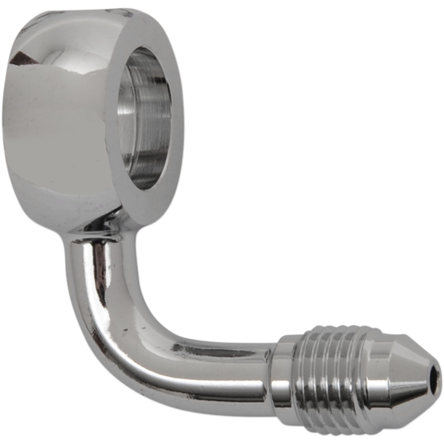 Magnum Shielding Banjo Fitting - 12 mm - AN3 90? - Chrome 1703-53