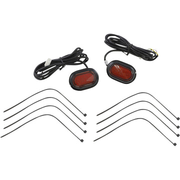 Custom Dynamics Antenna Grommet Light - Red Lens - Black CD-PLUG-RB